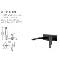 ECT NIXON Wall Basin Mixer Gun Metal Finished